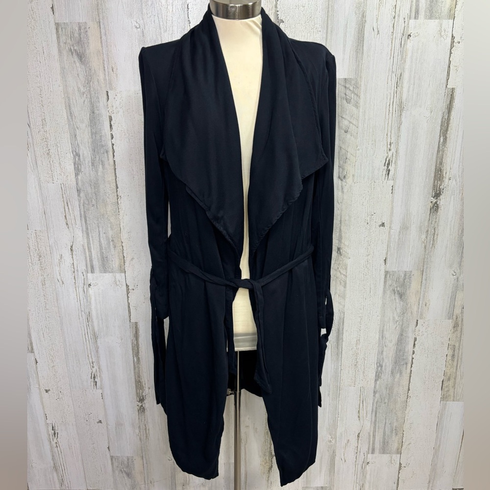 Thread & Supply Black‎ Waterfall Drape Jacket